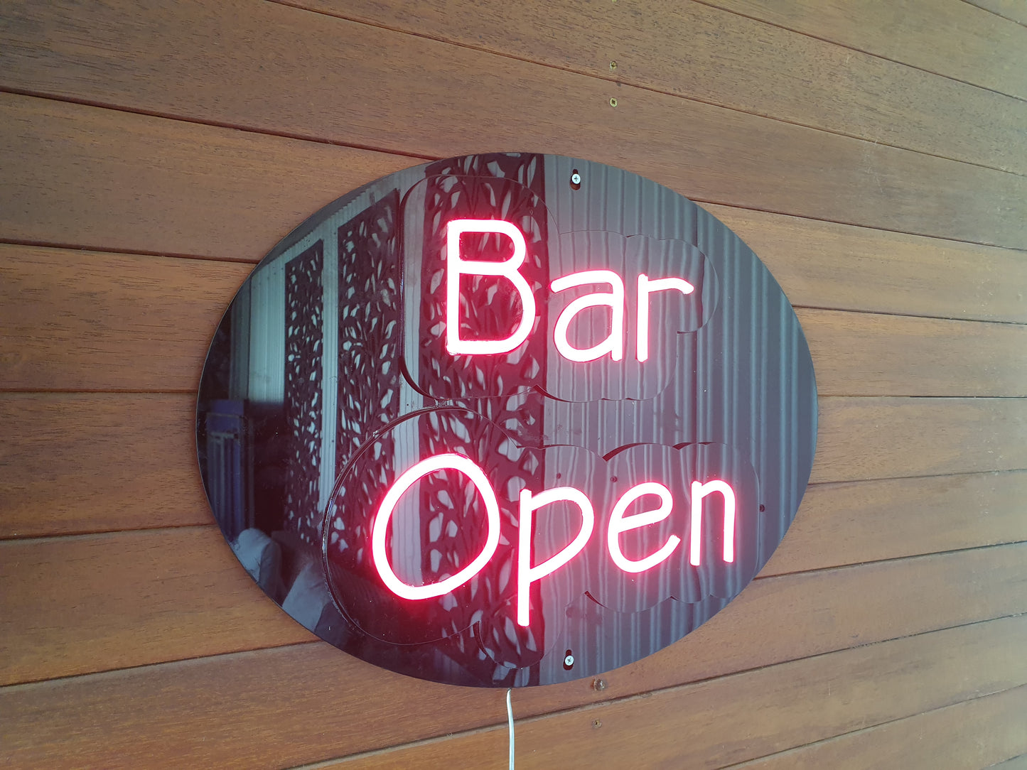 Bar Open red LED sign