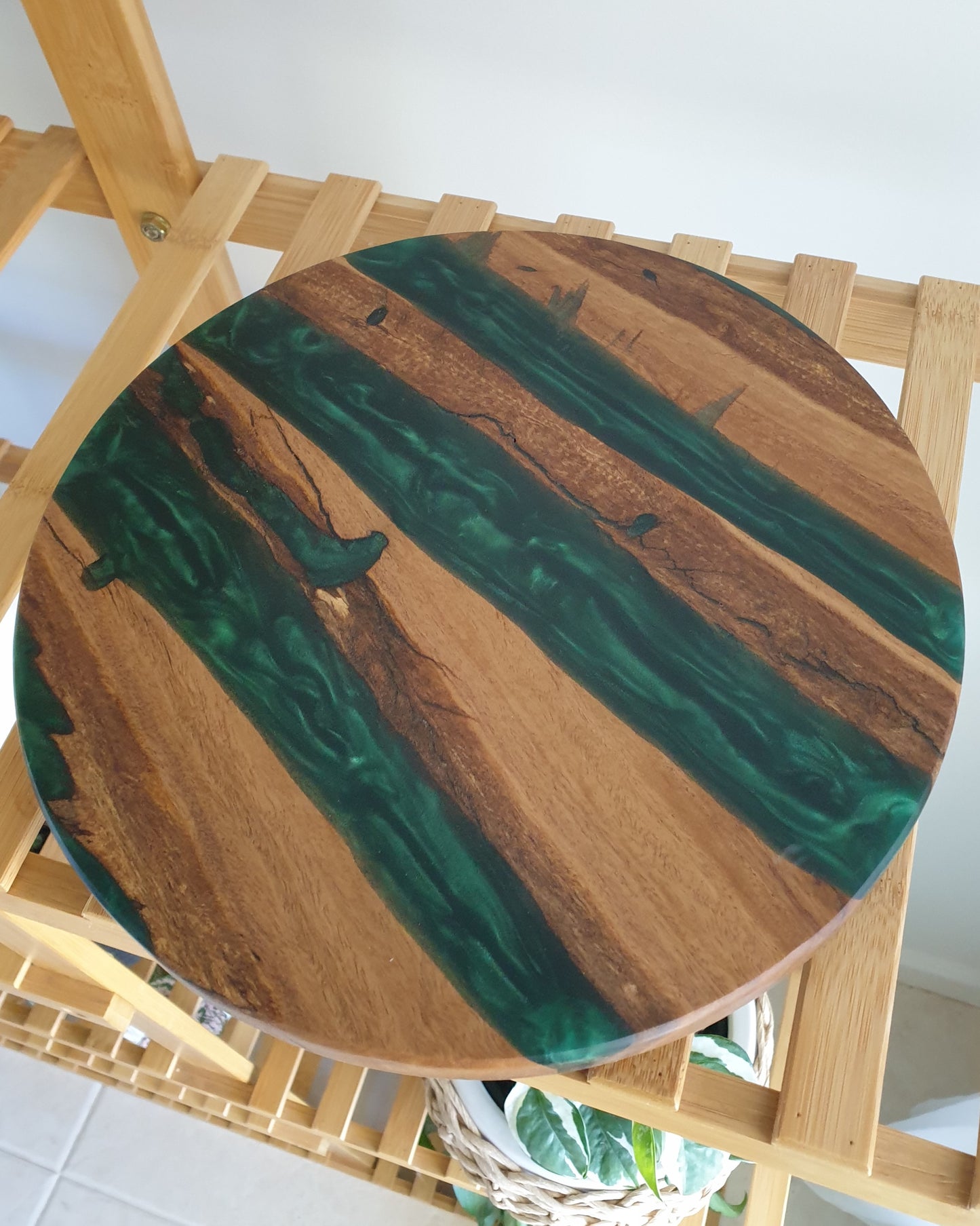 Darkgreen resin Lazy Susan 245mm